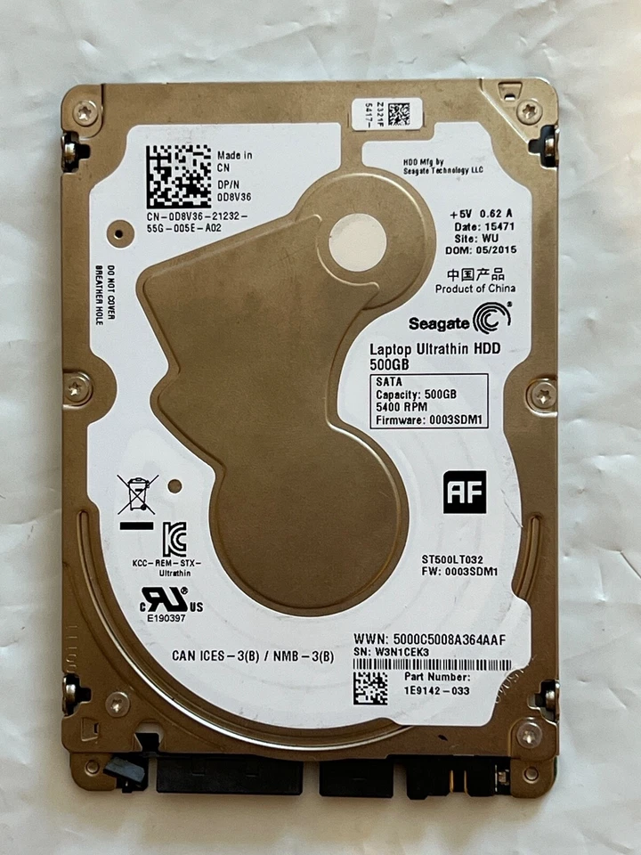 Seagate Ultrathin 500GB HDD 2.5" SATA 6Gb/s 5mm ST500LT032 - Brand New - 0 Hours - Image 4 of 4