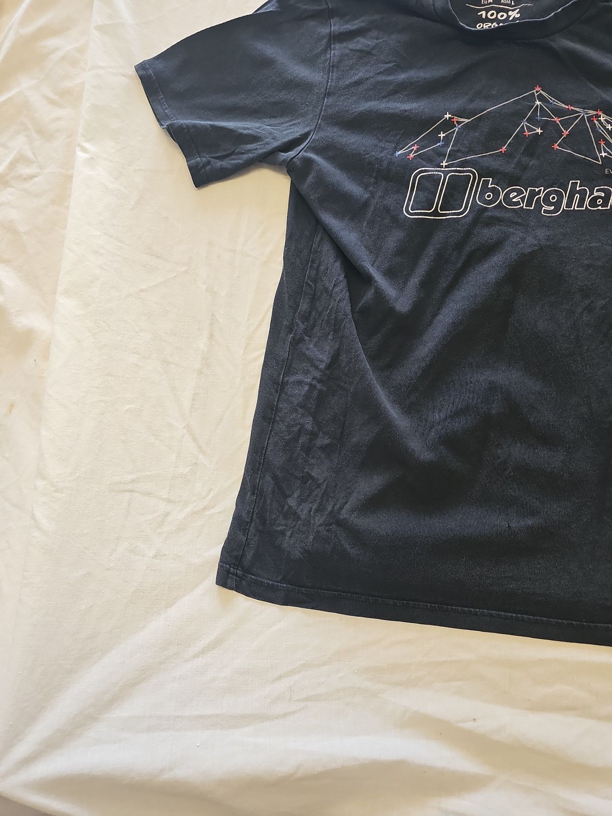 Berghaus Navy Blue Organic Cotton Graphic T-Shirt D498 image 4