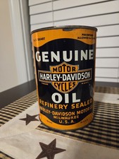 Full Vintage Harley Davidson Motor Oil Quart Can /Unopened Motorcycle 