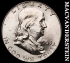 1963-D Silver Franklin Half Dollar - Choice Gem Brilliant Unc++++  #J8179