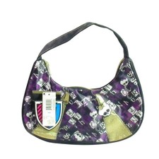 Monster High Purse Handbag - Skulls Black Purple Gold Glitter Goth NWT 2013