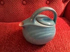 VINTAGE RED WING BLUE TEA POT!!