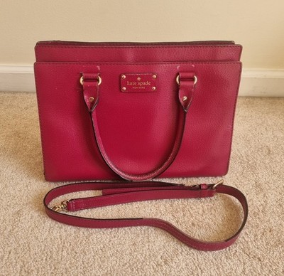 Kate spade leather Satchel tote shoulder bag with two sections