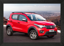 Fiat Mobi Gerahmtes Wandbild Poster Leinwandd...