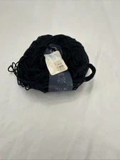 Vintage Jaeger " Silk 4-Ply" - One ball - deep black