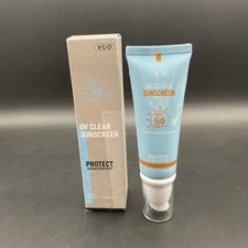 VGO UV Clear Face Sunscreen SPF 50 Protect Glow Prevent 1.7 oz *NEW