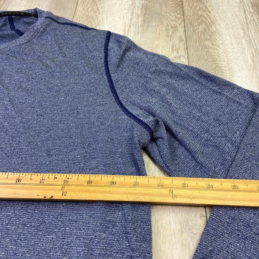 Camisa Under Armour Threadborne para Hombres XL Azul Ajustada Manga Larga Pullover Hombres Foto 3 de 4