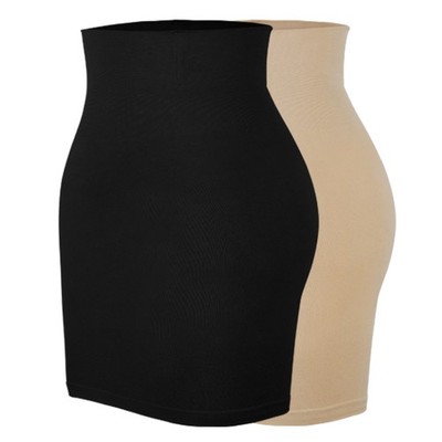 Shapewear Dress Slip for Under Dresses Half Slip Tummy Control Slip Shaper Skirt