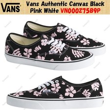 Vans Authentic Canvas Black Pink White VN000Z75B9P Men's Size