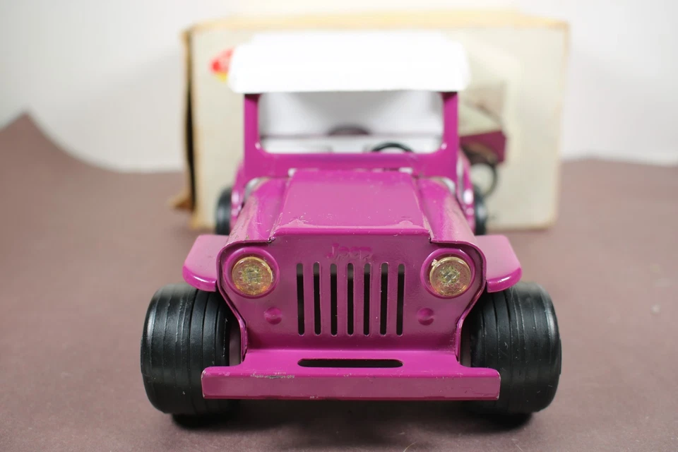 Vintage 70's Mini Tonka Pressed Steel PURPLE Beach Buggy No. 1042 W/Box LQQK - Image 3 of 4
