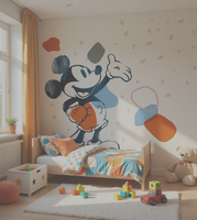 Baby Jungen Tapete Wandbild 98X110 Zoll Mickey Mouse Disney Bild Kinderzimmer