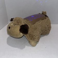 Dream Lites pillow Pets Tan Puppy Dog 11" Star Projector Night Light 2011 Works