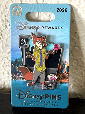 Disney Nick Wilde Pin Zootopia #2 Visa Cardmember Exclusive 2026