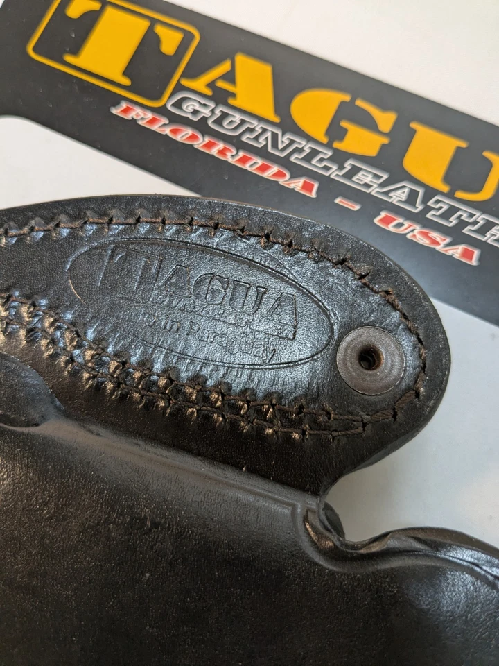 Tagua Holster Smith & Wesson Sigma Leather Right Hand Dual Snap Black DSH1020 - Image 4 of 4