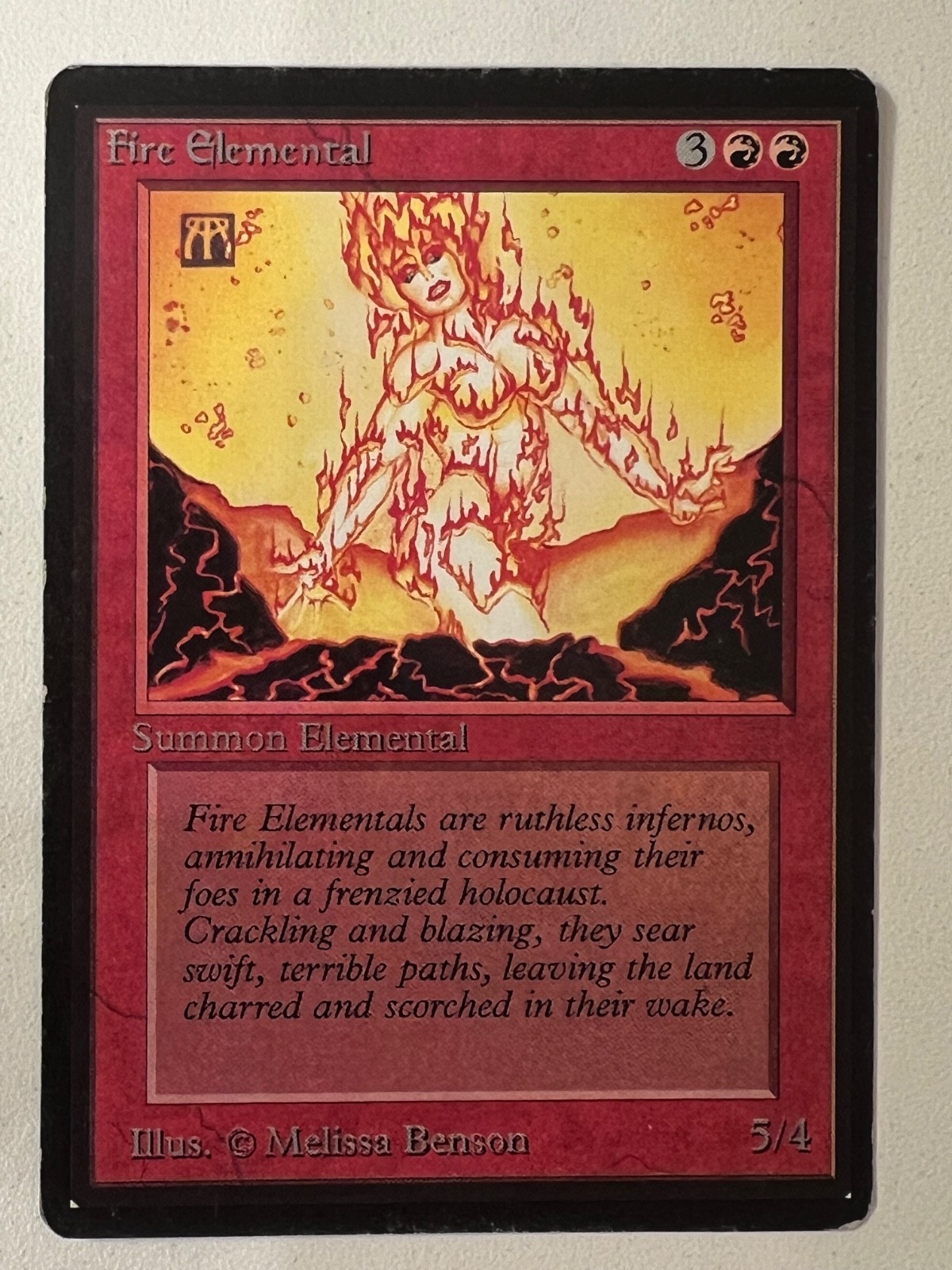 Magic the Gathering MTG Beta Fire Elemental LP (Beta Bob)