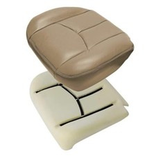 Driver Side Bottom Lower Replacement Leather Seat Cover and Bottom Foam