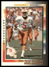 1992 Wild Card #346 Courtney Hawkins RC Rookie Tampa Bay Buccaneers Card EX MT. rookie card picture