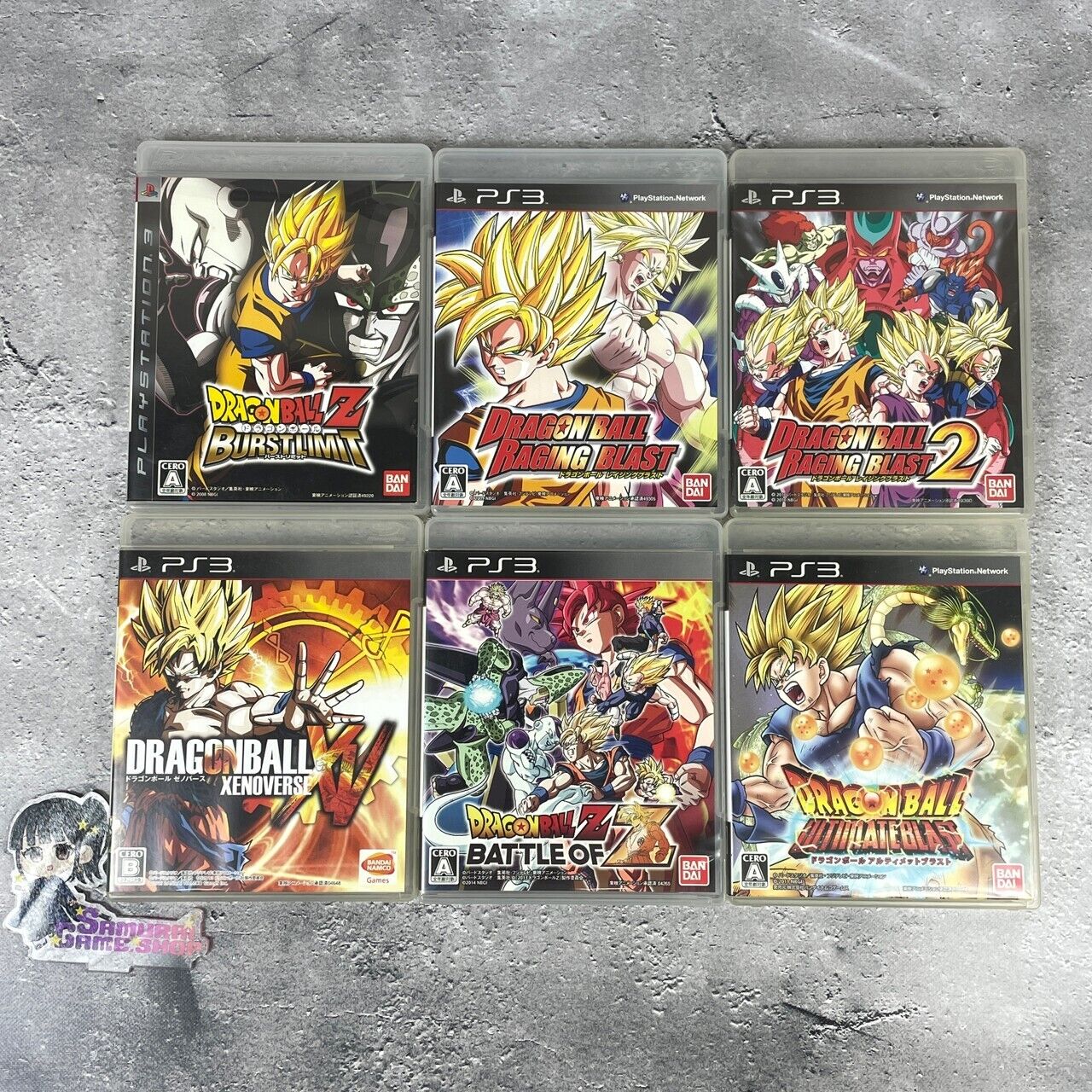 PS3 DRAGON BALL Z Burst Limit Raging Blast 2 Xenoverse XV Battle of  Ultimate JP