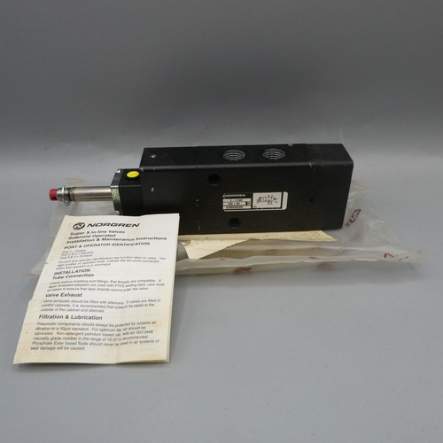 NOS NORGREN SUPER X SERIES X428555G110 ÉLECTROVANNE ACTIONNÉE EN LIGNE POSTE RAPIDE - Photo 1/7