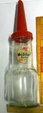 mobiloil bottle original vintage collectible old oil gas garage memorabilia