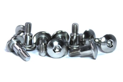 10x Honda Inox Tête de fourche Boulons m5 X 16mm Avec 8mm Épaule 90109-MBL-610