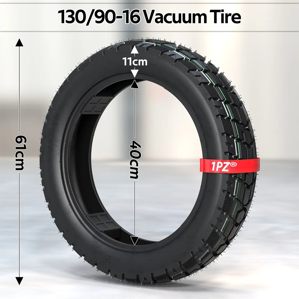 Motorcycle 130/90-16 Blackwall Tubeless Vacuum Tire Yamaha Honda Harley-Davidson - Image 2 of 4