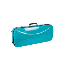 Crossrock Fiberglass Double Violin Case for Two Full-size Violins-TSA Lock