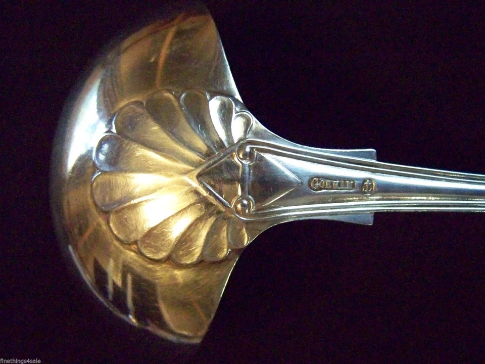 GORHAM INGLÉS PLATA REYES PATRÓN ENORME GRAN PONCHE/CUCHARÓN PARA SERVIR SOPA Foto 4 de 4