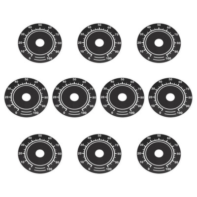 10pcs Rheostat Variable Transformer Potentiometer Control 0-100 Face Plate