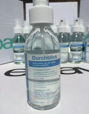 ''DURCHBLICK''   Brillenputzmittel Antibeschlag Smartphone Brillen Reiniger 150ml
