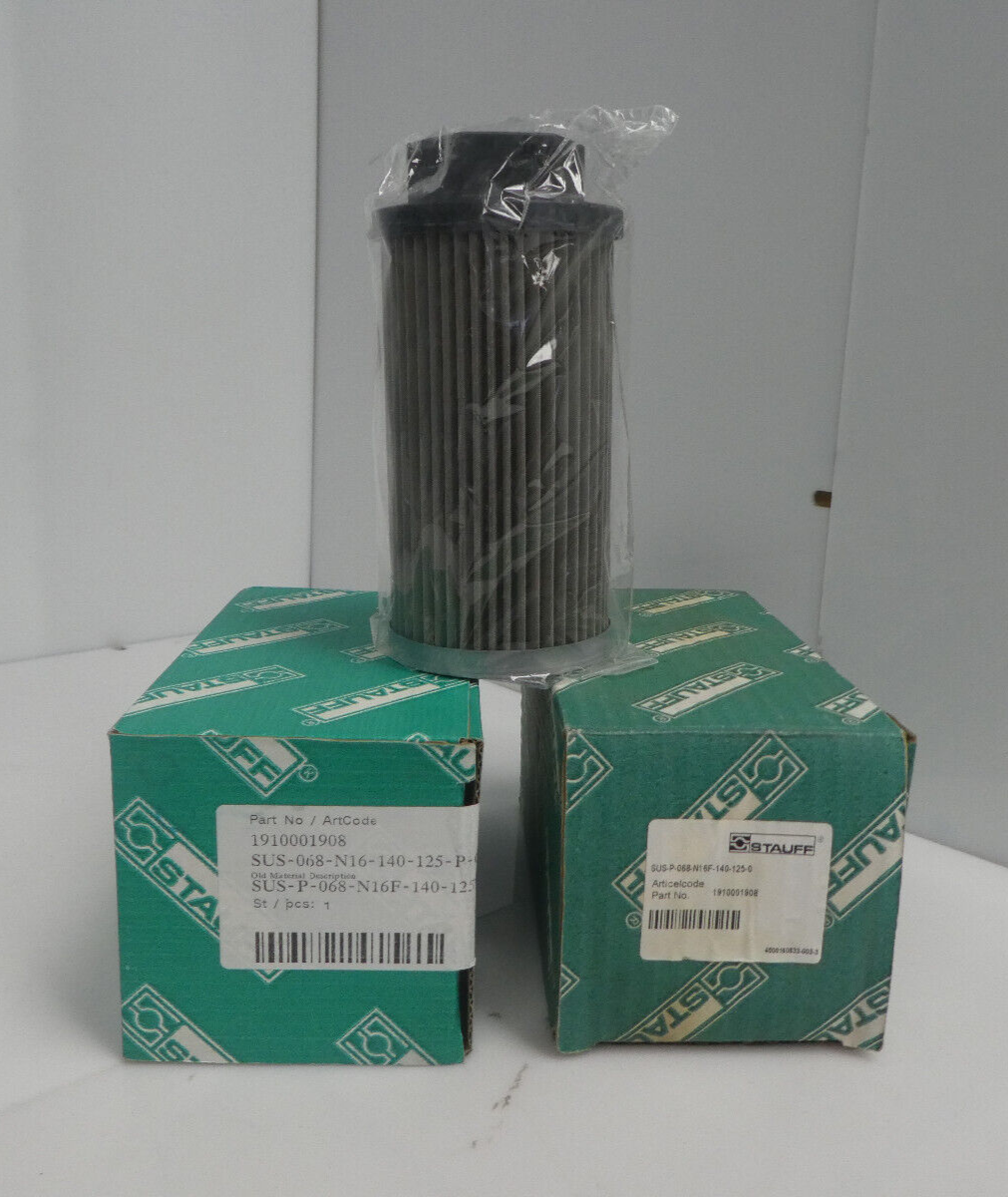Lot of 2 STAUFF Suction Strainer 1910001908 / SUS068N16140125PO
