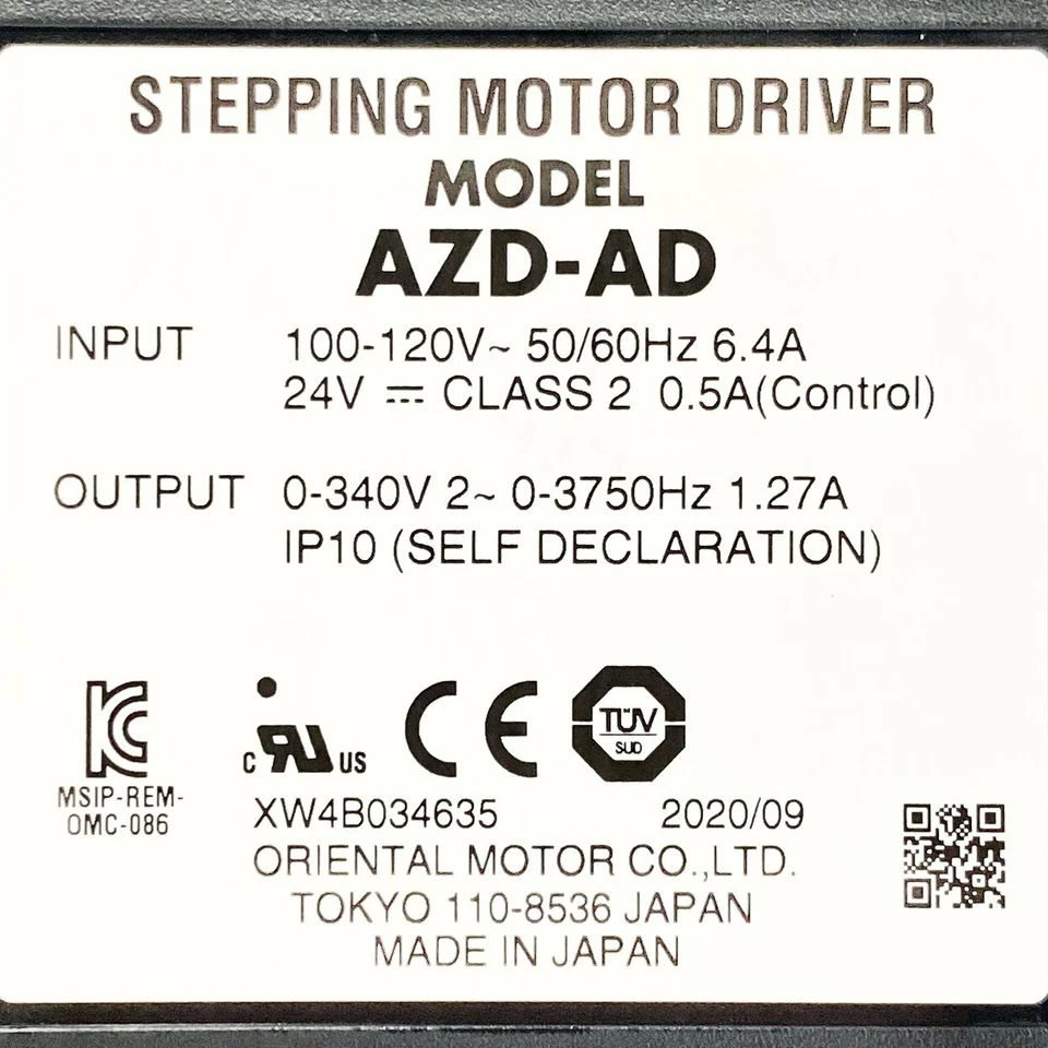 Oriental Motor AZD-AD / AZDAD Stepping Motor Drive Servo Vfd 6.4A Vexta NEW USA - Image 3 of 4