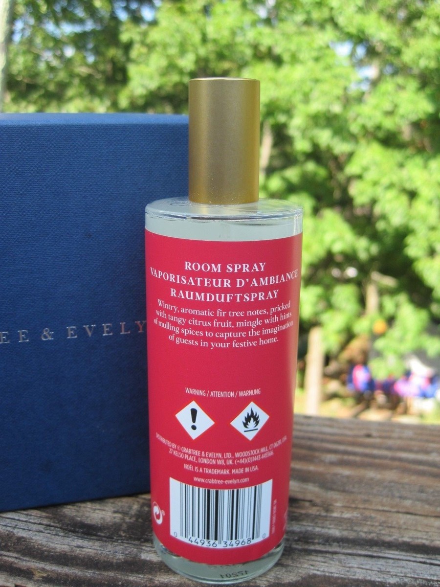 CRABTREE EVELYN NOEL HOME ROOM FRAGRANCE SPRAY~3.4oz GLASS BOTTLE