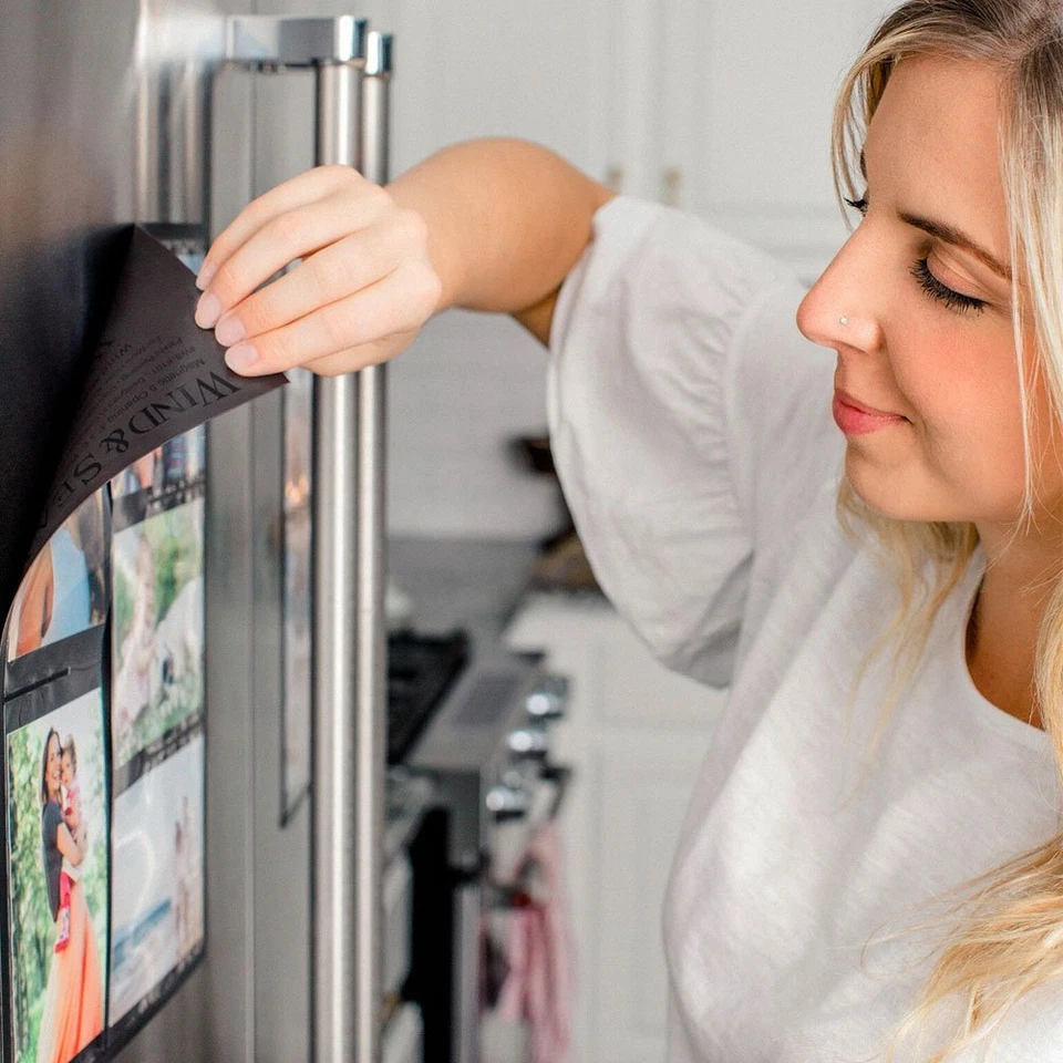 Fridge Magnetic Picture Collage Frames by Wind & Sea, Displays 10 - 4x6 Photos - Image 3 of 4
