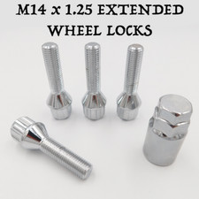 Radschrauben Arretierung M14x1,25 40mm (Chrom) für BMW X2 - [F39]