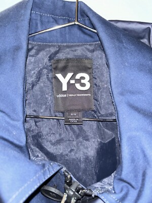 Y3 ワイスリー アディダス トレンチコート Lサイズ 刺繍ロゴ Y3 ワイスリー アディダス トレンチコート Lサイズ 刺繍ロゴ Y3