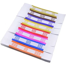 USD Dollar ID Wrap Currency Money Bundle Bands Strap 800 Pcs Assortment Bill Tag