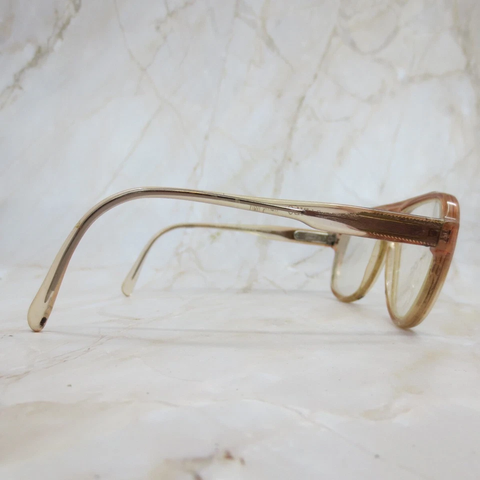 Safilo Elasta Eyeglasses Frame 1048-1135 Unisex Pink Full Rim Aviator 56-15-150 - Image 3 of 4