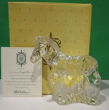 LENOX CRYSTAL ZEBRA -- NEW in BOX with COA - The BOX is DAMAGED