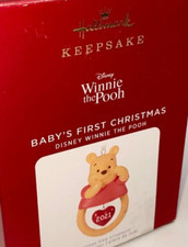 2021 Hallmark Porcelain Ornament - BABYS FIRST CHRISTMAS Disney Winnie the Pooh