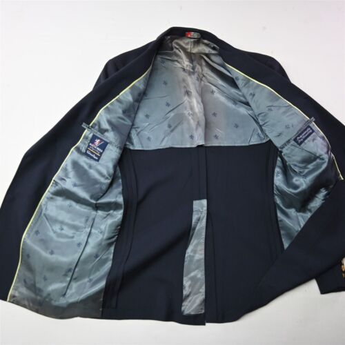 Vtg Austin Reed 40R Navy Blue Gold Button Mens Blazer Sport Coat Jacket - Picture 6 of 12