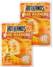 HotHands  2-PACK  4 Hand Warmers - Air Activated - 10 Hours of Heat