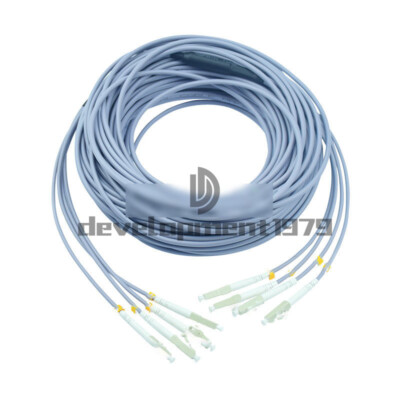 80M Armored Cable LC UPC -LC UPC 4 Strand Multi-Mode Fiber Patch Cord