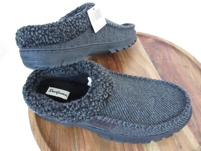 Dearfoams Mens Gray Slippers Memory Foam Shoes Size Medium 9  display picture 2