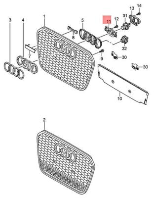 NEW BRACKET AUDI RS6 QUATTRO PLUS AVANT QU 4G0853231F ORIGINAL
