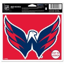 Washington Capitals 4.5" x 5.75" Multi Use Decal NEW NHL Car Truck Sticker