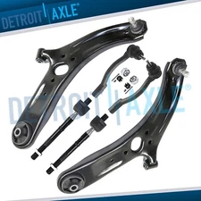Front Lower Control Arms Ball Joints Inner Outer Tie Rod for 2012 - 2017 Kia Rio