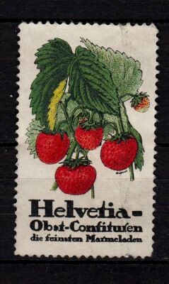417335/ Reklamemarke   Helvetia   Obst-Confituren