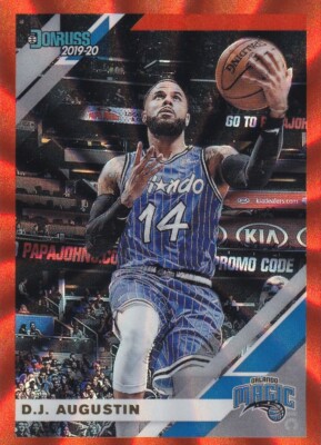 2019-20 DONRUSS ORANGE LASER HOLO D.J. AUGUSTIN ORLANDO MAGIC PARALLELS - G1269