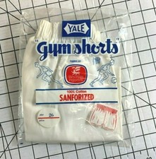 Vintage Yale Sanforized Gym Shorts Basketball Gym Boxing Athletic Physcial Educa
